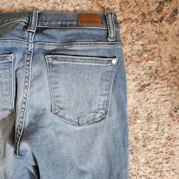 Judy Blue Distressed Blue Denim Jeans. Size 5/27 skinny - Picture 7 of 10